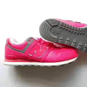 New Balance Kl574j2g Hot Pink Womens 